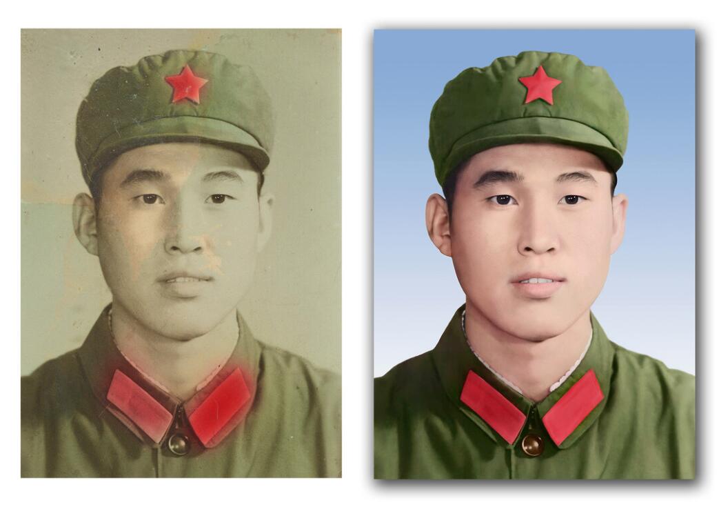 木兰破损照片修复-18